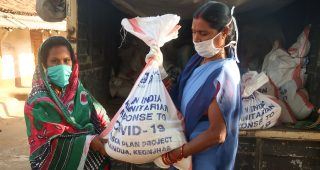 Emergency food for Indian families during pandemic funded with the assistance of Northumberland Freemasons