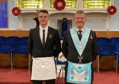 Band Of Brothers Join Holy Cross Lodge