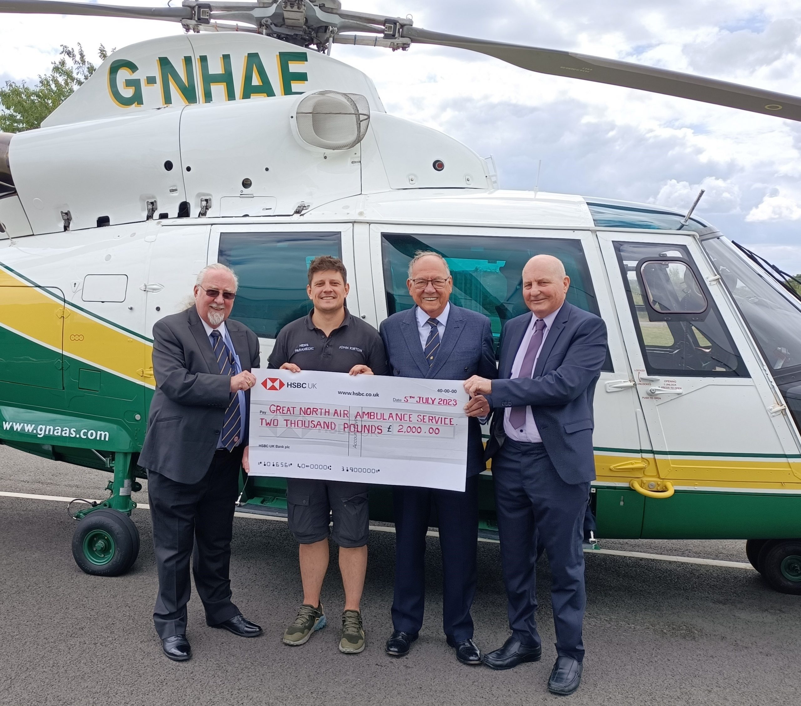 Great North Air Ambulance Flys High Thanks To Charitable Donation From