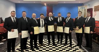 The Gavel Lodge Initiates Nine Candidates in One Memorable Evening