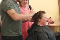 Inspirational care home worker braves the shave for local charity