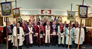 Provincial Visit Marks 100-Year Milestone for Ashington Chapter No. 2868