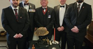 Reserve Forces Lodge Of Northumbria No. 2666 Welcomes New Members and Observes Remembrance Day